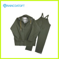 PVC / poliéster Rainsuit com calças Bib (RPP-010A)